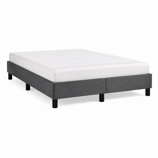 Polsterbettgestell Dunkelgrau Polyester rechteckig 180 x 200 cm