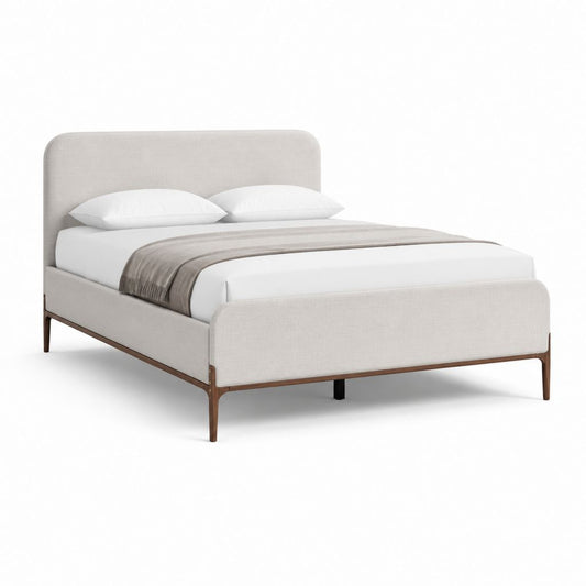 Polsterbett Bettgestell Beige Polyester Rechteckig 180 x 200 cm
