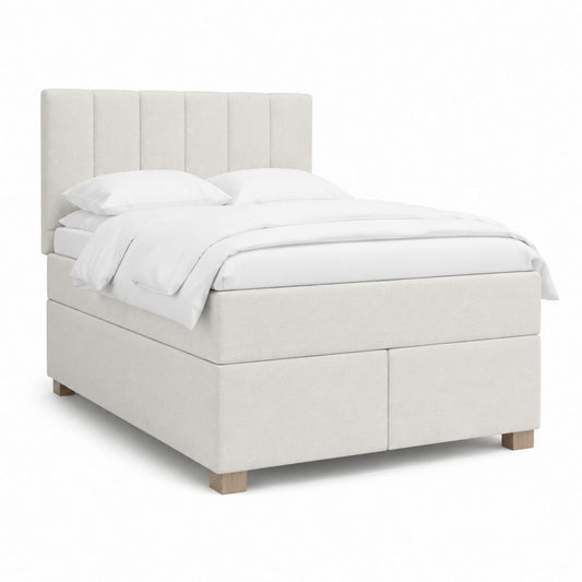 Boxspringbett Beige Polyester Rechteckig 160 x 200 cm